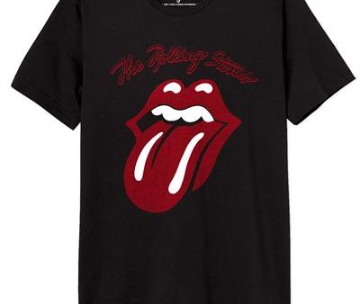 T-Shirt The Rolling Stones - Preto Tamanho M - Cotton Division Fashion