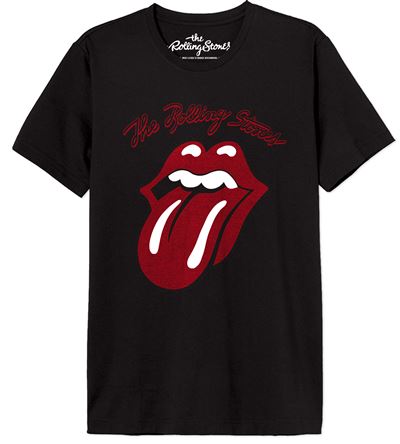 T-Shirt The Rolling Stones - Preto Tamanho M - Cotton Division Fashion