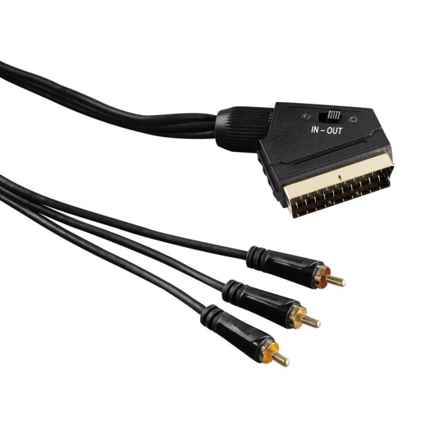 Conversor SCART   RCA Hama 1.5m (00122163) Online