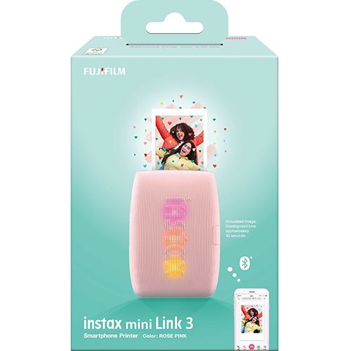 Impressora Fotográfica Portátil Fujifilm Instax Mini Link 3 - Rose Pink Fashion