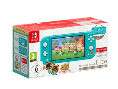 Consola Nintendo Switch Lite Turquesa + Animal Crossing New Horizons + 12 Meses Nintendo Switch Online Hot on Sale