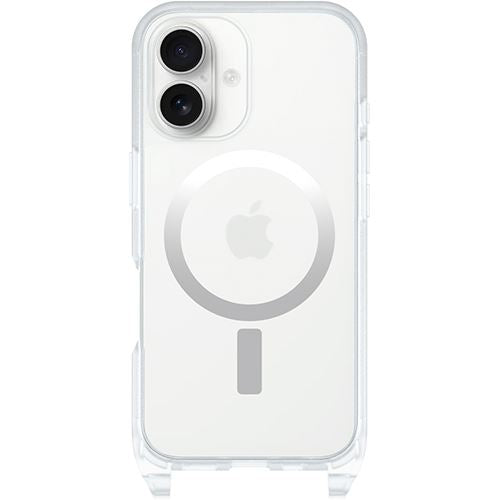 Capa Otterbox React + Cordão para iPhone 16 - Transparente com Fio Preto Online Hot Sale