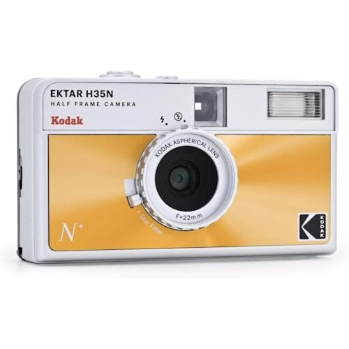 Máquina Fotográfica Analógica de Rolo Kodak Ektar H35N Flash 35mm - Laranja For Sale