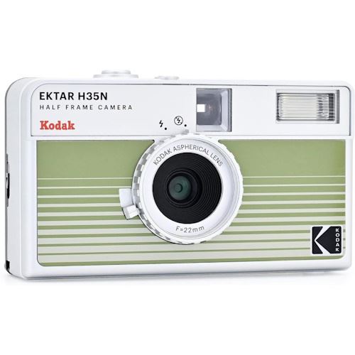 Máquina Fotográfica Analógica de Rolo Kodak Ektar H35N Flash 35mm - Verde Online now