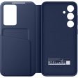 Capa Flip Wallet Samsung Smart View para Galaxy S24FE - Azul Online Hot Sale