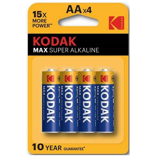 Plihas Alcalinas Kodak Max AA - 4 Unidades Supply