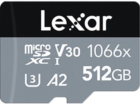 Cartão de Memória MicroSDXC Lexar Professional 1066x - 512GB - Silver Online Hot Sale