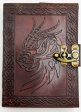 Journal - Celtic Dragon Head (Leather w  Lock) For Sale