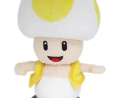 Super Mario: All Star - Toad 8  Plush (Yellow) Supply